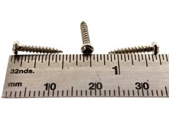 100pc. #2 x 3/8ths-inch Nickel-Plated Round-Head Phillips Screws