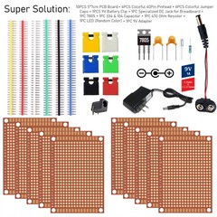 10 Pcs 5x7cm (2x3in) DIY PCB Prototyping Perf Circuit Boards Breadboards US