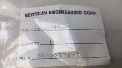 Novellus Type 15-00494-00 Motor Base Housing Bertolin Engineering Corp