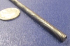 Threaded Steel Rods, Plain Finish, RH, 12-24 x 1 Foot Length, 5 Units