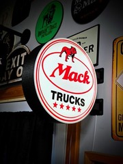 Mack Trucks Double-Sided Round LED Lightbox