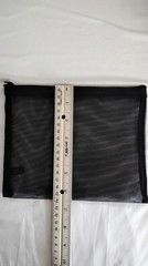 5 pcs 8″ X 6.5″ Mesh Cosmetic Bags Nylon Zipper Bag Travel Toiletry Pouch Black