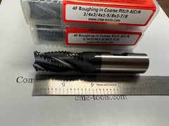 10pcs 3/4″ M42 cobalt roughing end mills AlCrN coated Coarse Pitch 1002-CO-34TN