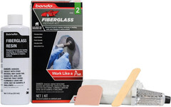 Fiberglass Resin Repair Kit 1/2 Pint (8 Oz), All-In-One Set with Resin, Hardener