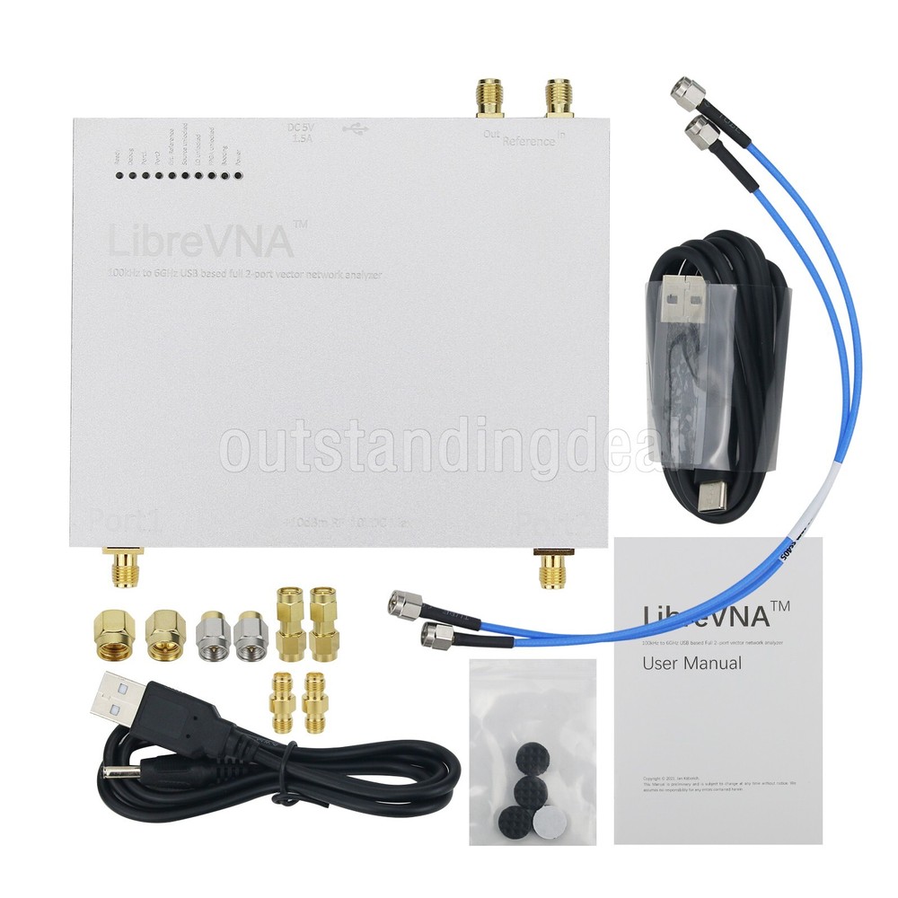 LibreVNA Antenna Analyzer 100KHz-6GHz USB Vector Network Analyzer For Radios ot2