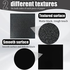 Pack of 2 ABS Plastic Sheet, Black Plastic Sheet 8 x 12 x 18 Thick (3mm) Rigid M