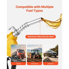 Uimoso 3/4in NPT Automatic Fuel Nozzle with 0.78in Spout, Auto Shut-Off Feature
