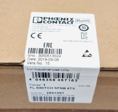 PHOENIX CONTACT FL SWITCH SFNB 5 TX Ethernet Switch 2891001