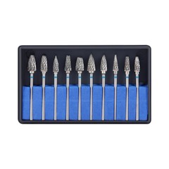 AZDENT Dental Lab Polishing Bur Drills Tungsten Steel Carbide Cutter Burs 2.35MM