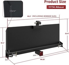 3 Point Attachment Adapter Skid Steer Plate 2″ Trailer Hitch Receiver Adjustable