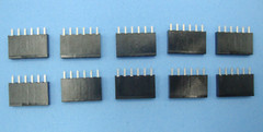 6 Pin Header Strip Modular Connector .100″ 1 Row (QTY 10)
