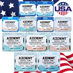 Tubos bucales de ortodoncia dental 1er tubo molar Roth MBT 022 Bondable Monobloc