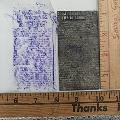 Vintage Newspaper Printing Plate “How One Woman Lost 20 Pounds of FAT” Diet Ad