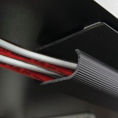 Electriduct Large J Channel Cable Raceway Self Adhesive Desk Cord Organizer And