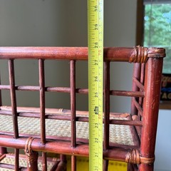 Vintage Bamboo Rattan Shelf