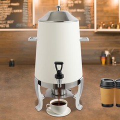 Coffee Urn w/ Fuel Holder,Stainless Steel Beverage Dispenser Hot Drink Dispenser