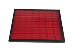 Riker Display Case 12 x 16 x 3/4″ with Flocked Trays for Jewelry, Coins, & More