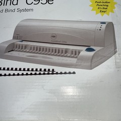 GBC CombBind C95e Manual Comb Binding Machine Great Condition ￼