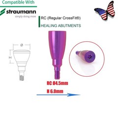 Dental Healing Abutment Cap/Closure Cover Screw Fit Straumann Cross Bone Level