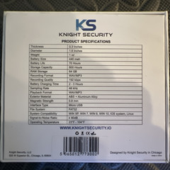KS Knight Security Voice Recorder KT1000 Micro USB
