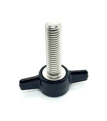 M8 x 1.25 Thumb Screw T Bolts Black Butterfly Tee Wing Knob Plastic Cap 8mm