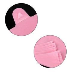 LazyMe T Shirt Bags, Pink Plastic Bags with 50 Count (Pack of 1),