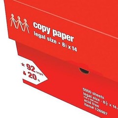 High-Quality 8.5″x14″ Copy Paper, 20lb, 92 Bright, 500 Sheets/Ream, 10 Reams