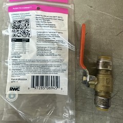 NEW SharkBite Ball Valve 1/2” X 1/2” PN: UR22222A