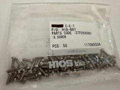 HIOS SCREW FOR DRIVER STP26X080 (Hios accessory part) (80 pcs/pack)