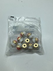 2 Packs Of 10 KQ2H07-35AS 4E1-5RD Brass Tube Fitting with Sealant Male Connector