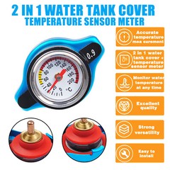Car Truck Radiator Cap Cover Water Temperature Gauge head 0.9-1.3 Bar Small K5K6
