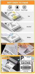 4 Rolls 4×6 Direct Thermal Shipping Labels – 250 per roll – 1000 labels
