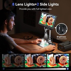 TOMLOV 10.1 Inches Digital Microscope – Model: DM9 Max, 64GB