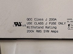 Wohner QCC Class J 200A 600V fuse holder 🆕 See Description Made In Germany