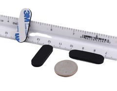 1/2″ x 1 1/2″ x 1/8″ Oval Shaped Rubber Feet 3M Backing Various Package Sizes