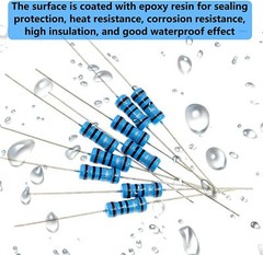 100 PCS 1/4w(0.25 watt) 1% metal film resistors Over200 Various Value YOU CHOOSE