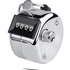 4 Digit Metal Hand Tally Counter Clicker Mechanical Number Count Pitch Counter 1