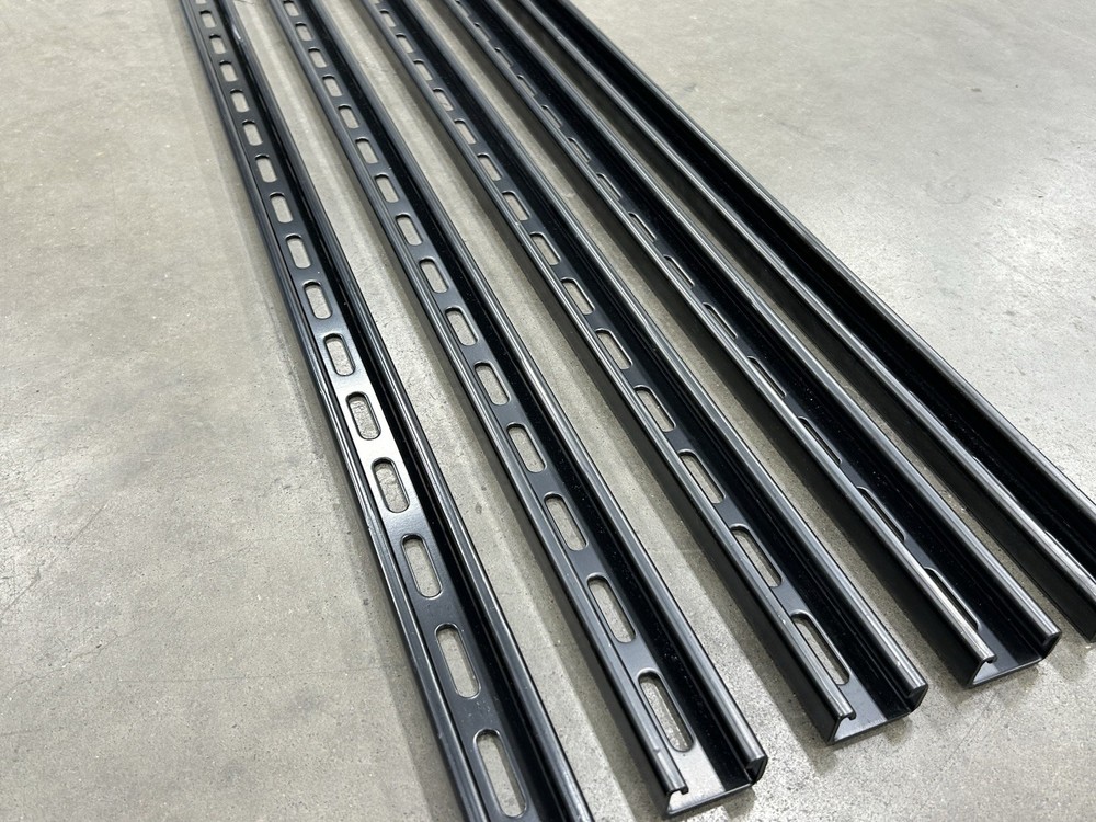 5-Pack Black Unistrut Channels 1-5/8” x 7/8” x 35”