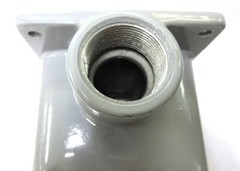 HUBBELL PIN & SLEEVE RECEPTACLE BACK BOX CAST ALUMINUM 1-1/4″ DIAMETER 80 cu in.