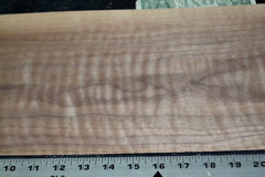 Curly Walnut Raw Wood Veneer Sheet 8.5 x 39 inches 1/42nd thick N5942-72