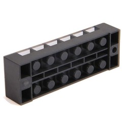 2pcs Dual Row 6-Position Screw Terminal Block Barrier Strip 600V 15A TB1506 US