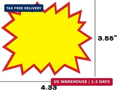 200 PCS Blank Star Shape Retail Sale Signs 4.33 x 3.55 Inch Sale Price Tags for