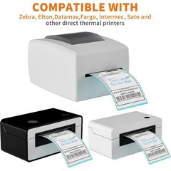 500-2000 4″x6″ Fanfold Direct Thermal Shipping Labels for Zebra & Rollo Printers