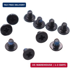 10X M2x3mm M.2 SSD Phillips Flat-Head Screw w/Nickel Replacement for Dell HP Len