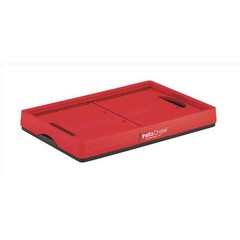 Greenmade InstaCrate 12 gal Black/Red Folding Crate Stackable (4-pack)