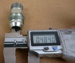 straight fitting 2inch long, 1.5OD, 0.5ID