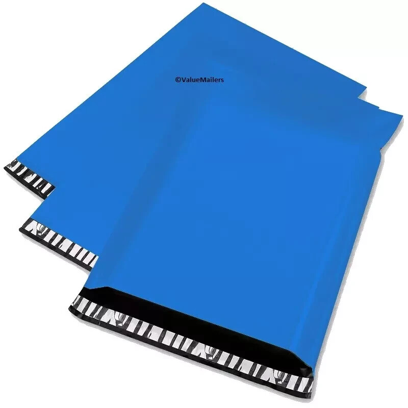 50 19×24 Blue Poly Mailers Shipping Envelopes Couture Boutique Quality Bags