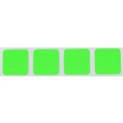 Square Stickers | 1″ Inch Wide | 500 Pack | Pick One Color