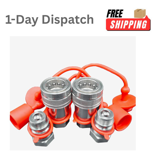 1/2″ NPT Hydraulic Quick Connect Couplers ISO 5675 Tractor Ball Pioneer 2 Sets