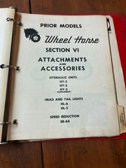 1958-1964 Wheel Horse Dealer Service Manual & Parts Catalog RJ58 701 702 854 603